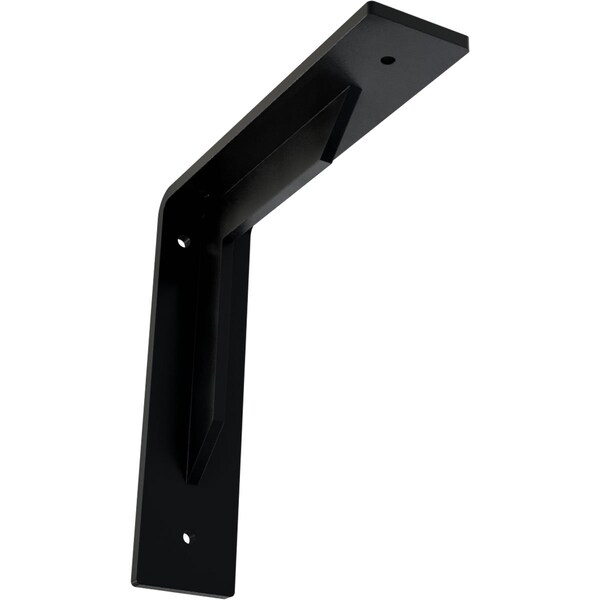 Ekena Millwork Stockport Steel Bracket, Powder Coated Black 2"W x 8"D x 8"H BKTM02X08X08STPBL - main